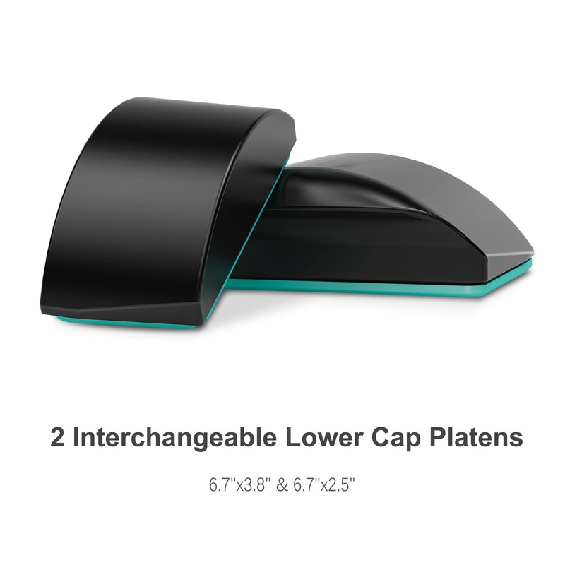 Hat Heat Press Machine for Caps with 2pcs Interchangeable Platens(6.7"x3.8",