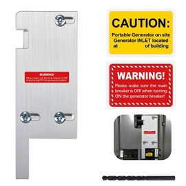 Aupoko Generator Interlock Kit Compatible with Square D Vertical 150 and 200 AMP Panels, 3 1/4 to 4 Inch Spacing between main and generator breaker, for Safe Usage of Portable Power During Outage