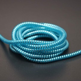 Cable Protector Animal Proof Wire Repair, Cord Protector for Pets Headphone Saver Spiral Cable Wrap Strain Relief, Cord Sleeve for Phone Cable USB Date Cable, 60 inches, 2 pcs, Blue