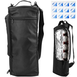 Golf Cooler Bag with Ice Pack, Golf Club Bags Accessories, Insulated Beer Sleeve and Cooler, Keeps Drinks Cold for Hours