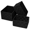 Lashuma Pack of 3 empty shelf boxes, basket sizes: 24