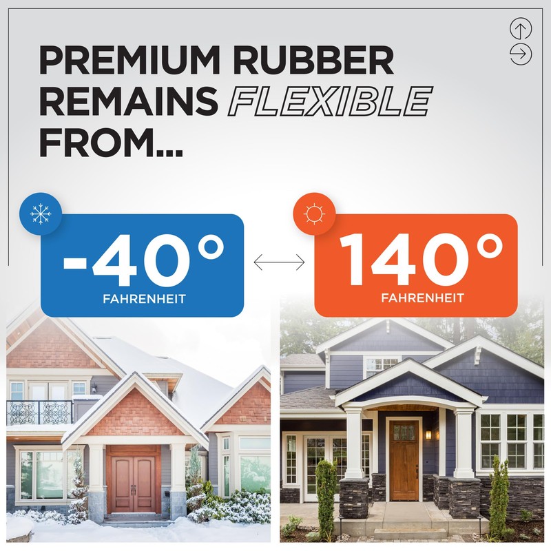 M-D Building Products 91891 84 in. Brown Premium Rubber Platinum™