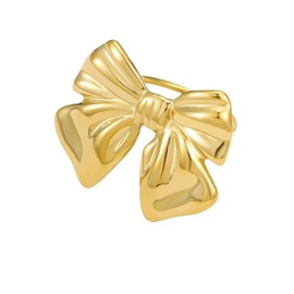 Stainless Steel Bow Silk Scarf Clasp Clip for Women Minimalist Ribbon Knot Dainty Scarves Buckle Holder Shawl Clips Pin Ring Fashion Accessories