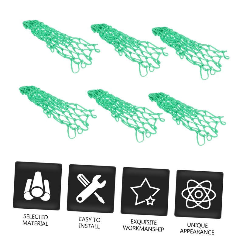 WHAMVOX 6pcs Pool Table Pockets Replacement Billiard Net Bags Cotton