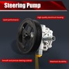 MACAX Power Steering Pump 5105048AB with Pulley Compatible with Dodge