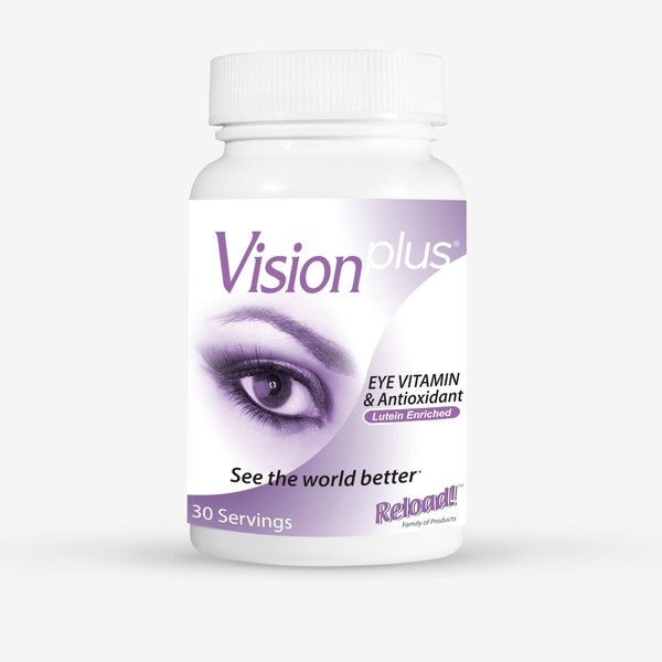 Reload! VisionPlus Eye Health Supplement, Vision Support with Lutein, Zeaxanthin,