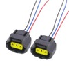 Pair of Smart Charge Alternator 3 Pin Plugs for Ford