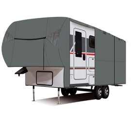 Silscvtt RV Cover Motorhome RV Outdoor Camper Cover Replacement for 26-29 Foot Four Layers of Non-Woven Fabric on The Top of 5th Wheel