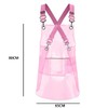 CHAILIQIANGG Transparent Waterproof TPU Apron with Pockets Women Men Work