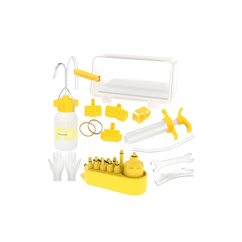 Retoo Bleed Kit for Bicycle Brakes, Mineral Oil Bleed Kit