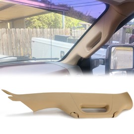 ECOTRIC A Pillar Grab Handle Interior Trim Passenger Side Compatible with 2011-2015 Ford F250 F350 F450 F550 Super Duty Replacement for BC3Z-2503598-AA Tan
