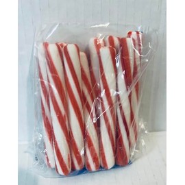 Soft Sweet Peppermint Stir Sticks Candy (6), 5oz bags of 10 mint sticks Coffee Tea Hot Chocolate