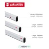 Gedotec Wardrobe Rail Oval Clothes Rail, Cupboard Tube Length: 1000