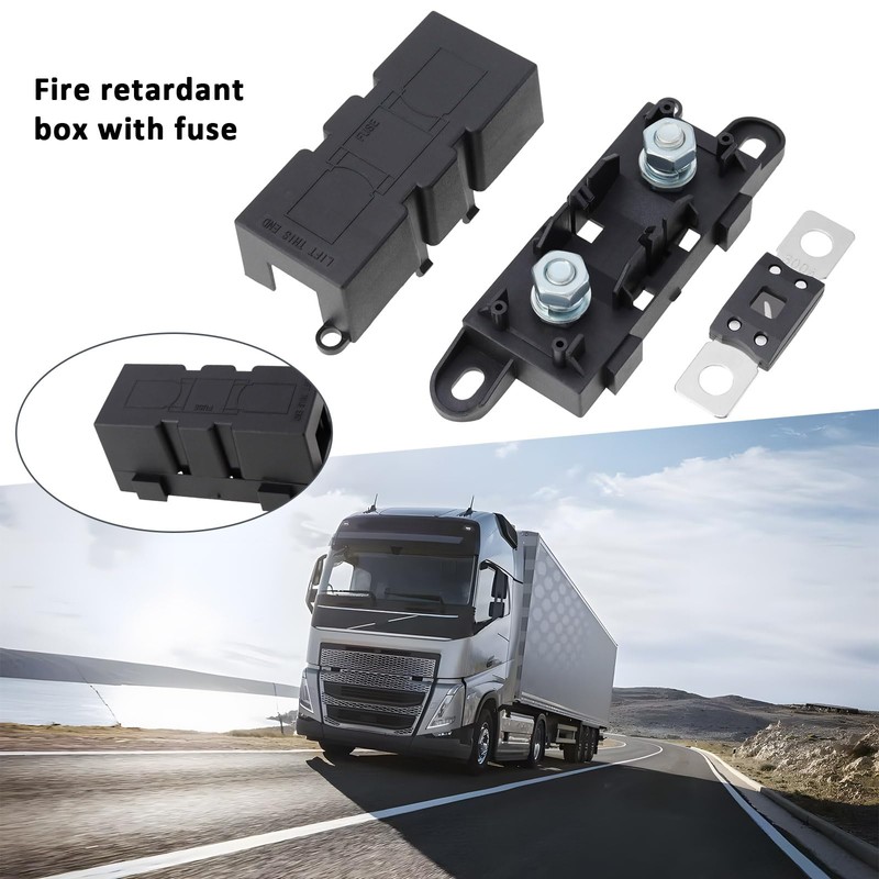 VGOL 1Set MEGA Car Fuse Holder with 300A Fuse ABS