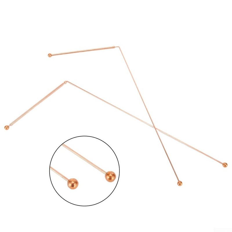 Copper Rods, Retractable 99.9% Copper Diving Rods, Probe Rod, Measuring