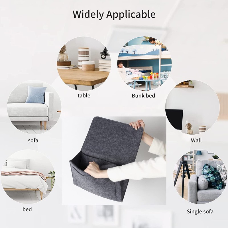 Amdonalo Bedside Organiser Bedside Pocket Bed Pocket Sofa Bedside Felt