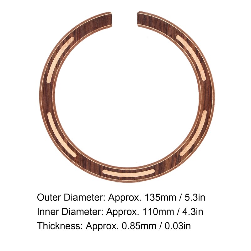 Guitar Soundhole Decal SelfAdhesive Ring Sticker Decoration Accessories Maple Rosewood