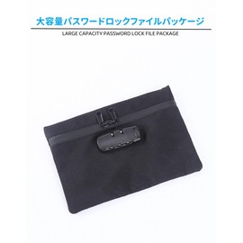 AirAkl [Anti-theft Waterproof] Keyed Pouch, Storage Box, Collecting Bag, Passbook Holder, Valuables Holder, Security Bag, Dial Type, Password Lock