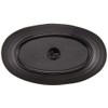 MIN Melamine Wear Black Oval Plate, Large M11-135