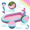 68" Sprinkler & Splash Pad for Kids, Large Outdoor Mermaid