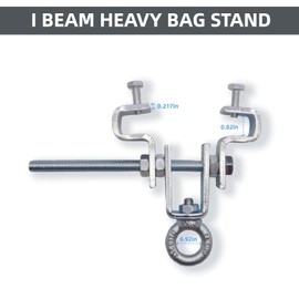 YUEERIO Heavy Duty Steel Beam Clamp for Heavy Bag Suitable I-Beam 2.48" to 8.46" Can Withstand 550 pounds 1pack