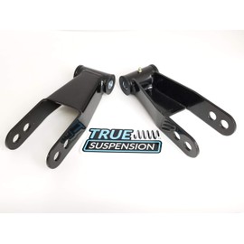 True Suspension Compatible with Dodge Ram 2500 3500 Pickup Truck 94-02 Rear 2" Lowering Leveling Shackles 2wd for 3" wide leafs