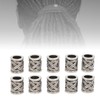 20PCS Beard Beads Retro Alloy Multipurpose Hair Tube Beads for