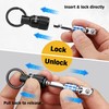 ELEAD 6-Piece Bit Holder Key Chain, 1/4 inch Black Hex