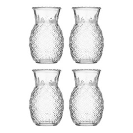 Ravenhead Entertain Collection Pineapple Novelty Cocktail Glasses|Set of 4 675ml Capacity|Perfect for Summer Cocktails and Pina Coladas