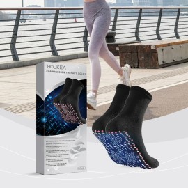 Houkea Comfort Massage Socks Gentle Skin Relaxation and Warmth for Foot Discomfort Relief Soft Rehabilitation Training BootSize: 1
