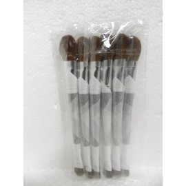 LOT OF 6 BARE MINERALS ESCENTUALS I.D. BLENDING AND FOILING BRUSH DOUBLE END NEW