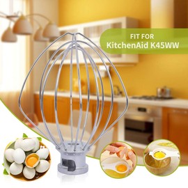 PROKITCHEN K45WW - Batidor de batidor compatible con mezclador de cabeza inclinable, acero inoxidable K45WW