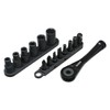 SUNDRY SDR-B02 Mini Ratchet Set, 1/4 inch (6.35 mm) Drive