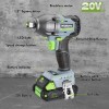WORKPRO 1/2'' Cordless Impact Wrench Brushless 20V 1 Hour Fast