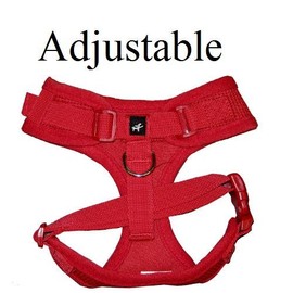 IPuppyOne Adjustable Dog Soft Harness Air Flex Size:Large Color:Pink