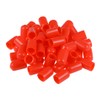 sourcing map Pack of 50 Rubber End Caps Round Tube