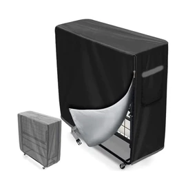 Funda plegable para almacenamiento de cama, plegable con cierre, funda protectora de cama plegable impermeable universal plegable con cordón ajustable 33 x 13 x 42 pulgadas