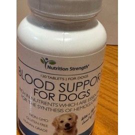 Nutrition Strength Blood Support for Dogs 120 Tablets EXP 12/27