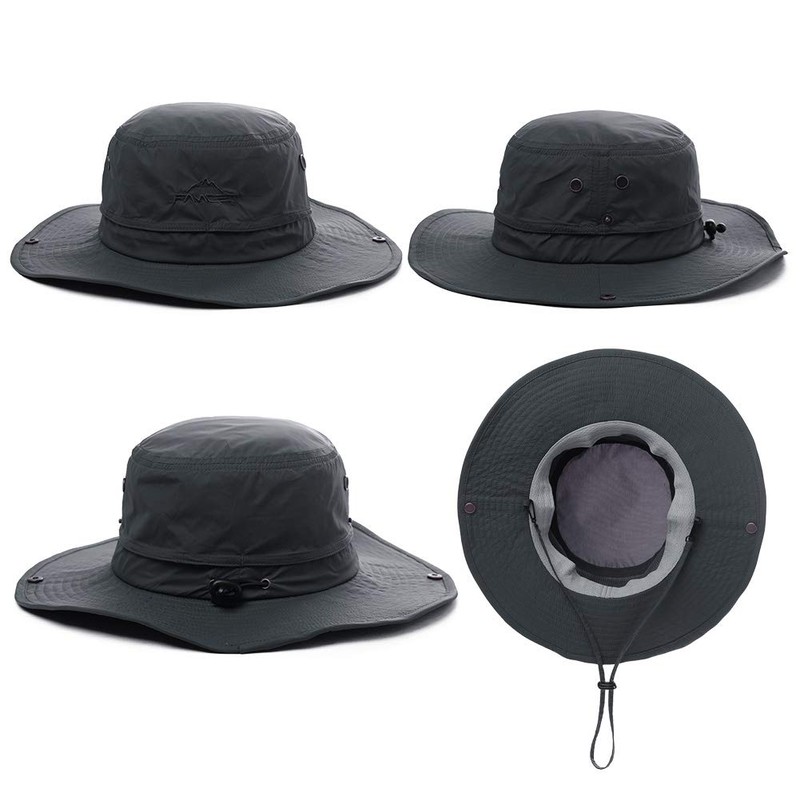 Siggi Safari Hat, Mesh Adventure Hat, Removable, Chin Strap, Foldable,