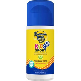 Banana Boat Sport Kids Protector solar Roll On Loción SPF 60, 2.5 onzas | Protector solar de tamaño de viaje para niños, protector solar SPF 60, 2.5 onzas