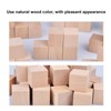 100 Pieces Unfinished Wooden Cubes 1cm Small Wooden Blocks Unfinished