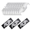 HAUTMEC 30 Pack Utility Knife Hook Blades, SK5 Steel, All-Purpose