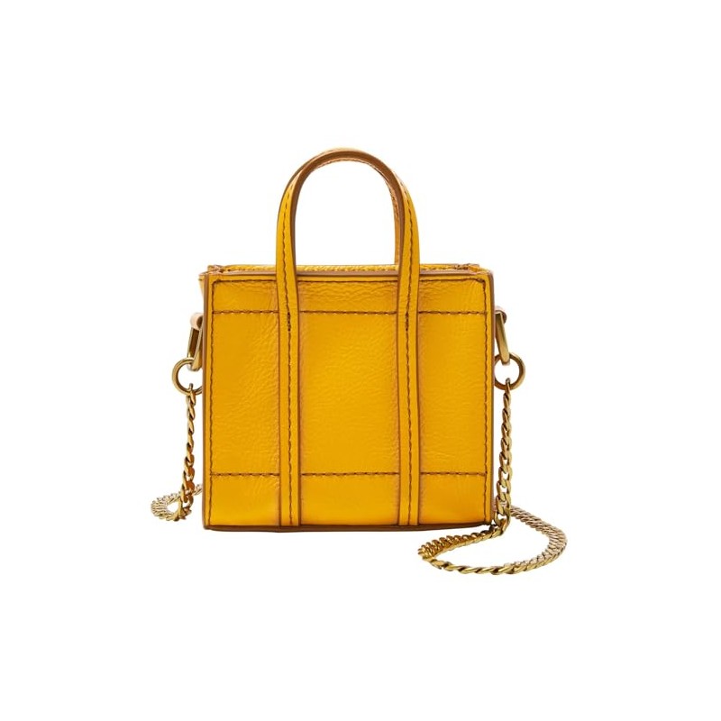 Fossil Carmen Micro Tote Bag Golden Yellow, goldgelb