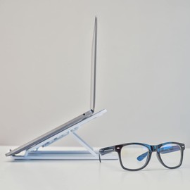 Elevate Today - Laptop Stand, Blue Light Glasses, Accessories. Adjustable Portable Laptop Stand for Desk, Blue Light Blocking Glasses for Men and Women
