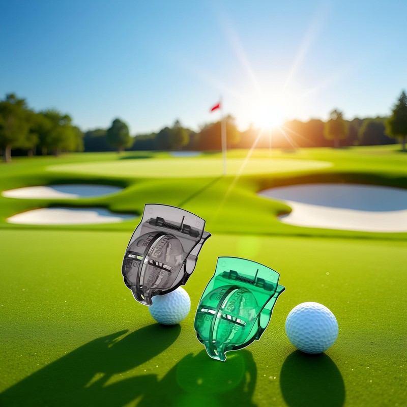 2 PCS Golf Ball Liner Template Linear Alignment Kit for