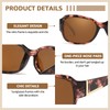 TJUTR Trendy Oversized Sunglasses for Women, Polarized UV Protection Sun