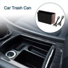 TUCKBOLD Car Trash Can Portable Front Seats Trash Bin Black