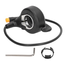 Electric Bike Thumb Throttle ABS Metal Waterproof Connector Bicycle Accessories Fit for 24V to 72V Electric Scooter