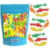 Fruidles Assorted Gummi Sharks Candy, Delicious Fruit Flavors Gummies (Half-Pound)