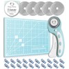 Rotary Cutter Set - Quilting Kit incl. 45mm Fabric Cutter,